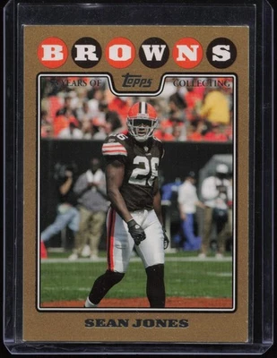 2008 Topps - Sean Jones #272 Gold Border /2008 Cleveland Browns - Image 1 of 2