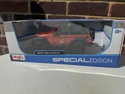 Maisto Jeep Wrangler Open Top 2014 - Coppe 1/18 Scale Willy  Special Edition+Box - Image 1 of 4