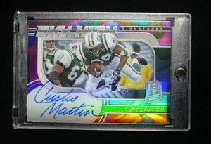 2021 Spectra Marble Prizm Curtis Martin Sky High On-card Autograph #ed /4 Low - Picture 1 of 2