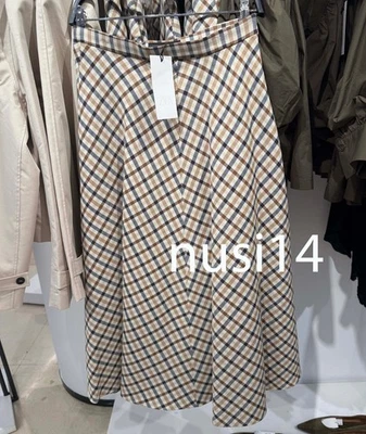 ZARA NEW WOMAN MID RISE PLAID CAPE SKIRT ZW COLLECTION XS-XL 8787/868/330 - Image 1 of 2