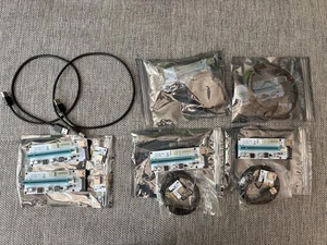 6x Bitcoin Mining Powered Riser PCIe x1 auf x16 - Bild 1 von 3