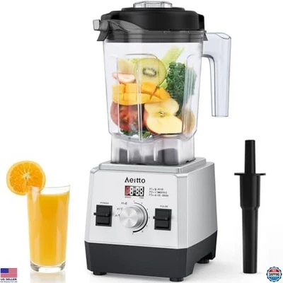 High Power 1800W Blender 68Oz, 3 Preset Programs, 7 Speeds, Smoothies, Ice Crush - Image 1 of 4