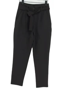 Boohoo Women's Suit Trousers UK 8 Black Polyester with Elastane Dress Pants - Picture 1 of 5