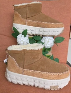 UGG VENTURE DAZE ULTRA MINI PLATFORM CHESTNUT SHOE BOOTS MEN SIZE 10 / WOMEN 11 - Picture 1 of 9