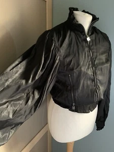 River Island Black Bomber Jacket Size 12 - Picture 1 of 12