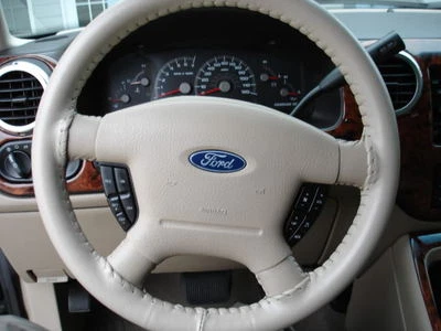 SAND 2004 Ford Expedition Genuine Leather Steering Wheel Cover Wheelskins AXX - Image 1 of 4