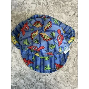 Iplay bucket sun hat blue dinosaurs 12-24 months 6” diameter - Picture 1 of 3