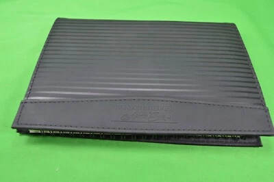 Libreta de direcciones y bloc de notas Benson & Hedges, cubierta de vinilo negro, publicidad de cigarrillos Foto 1 de 4