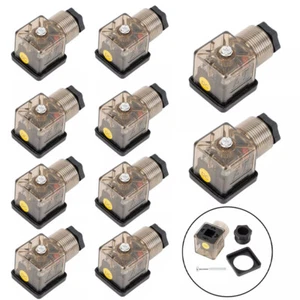 10 Stück Transparent Magnetventil Spule 4 Pin Stecker Stecker Spannung Zubehör - Bild 1 von 12