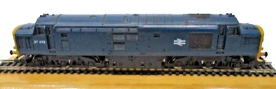 Hornby R369 Class 37 British Rail Blue Yellow Ends Small Crest Logo 37073 Used - Image 1 of 4