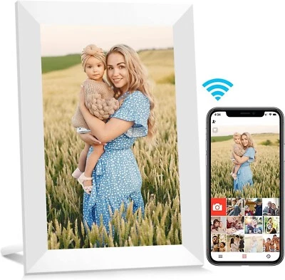 8/10.1 inch Digital Picture Frame 16/32GB WiFi Smart Touch Screen 1280 * 800 IPS - Image 1 of 4