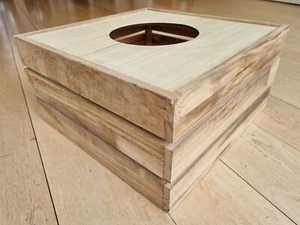 White Company Wooden Crate Christmas Tree Skirt - Picture 1 of 8