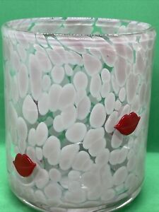 Anthropologie Icon Juice Glass Lips Love Kiss Handcrafted Valentine