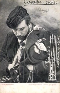 Cantante de ópera CAVALLERIA RUSTICANA de la década de 1900 en el papel de Alfio; Sin división atrás - Imagen 1 de 2