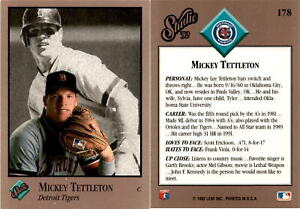 Mickey Tettleton 1992 Studio Baseball Card 178  Detroit Tigers