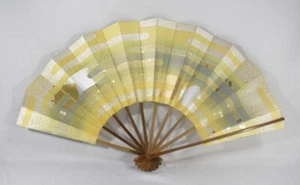Kyoto Mai-ogi (ein Fächer für japanischen traditionellen Tanz Silber und Gold #4136 - Bild 1 von 3