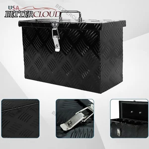 16"X7.5"X10" Truck Tool Box Aluminum Pickup Small Truck Bed Toolbox with Lock - Picture 1 of 10