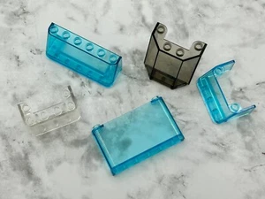 Lego Lote De Varios Colores Parabrisas Parabrisas Trans-Azul Transparente De Colección Limpio - Imagen 1 de 2