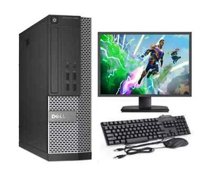 Gaming PC Computer SET Monitor Quad Core i5 16GB 1TB Win 10 2GB GT730 DELL - Afbeelding 1 van 6