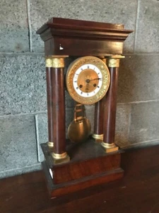 Orologio a Pendolo Impero a Colonna Piena - Foto 1 di 6