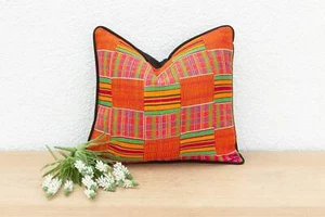 Bunter Vintage afrikanischer Kente Kissenbezug - Bild 1 von 6