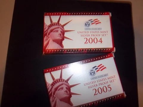 2004 & 2005 Silver Proof Sets Cover