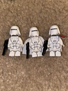 LEGO Star Wars First Order Snowtrooper 3x Lot Minifigures Sw1053 Sw0656 Sw0657 - Picture 1 of 3