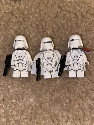 LEGO Star Wars First Order Snowtrooper 3x Lot Minifigures Sw1053 Sw0656 Sw0657 - Image 1 of 3