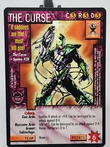 1996 WILDSTORMS: THE EXPANDABLE SUPER-HERO COLLECTIBLE CARD GAME THE CURSE - Picture 1 of 2