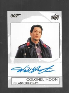 James Bond 2019 Upper Deck Autograph Card A-WL Will Yun Lee  Colonel Moon