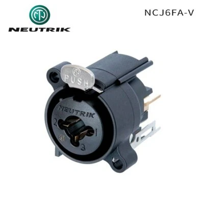 NEUTRIK NCJ6FA-V 3 pole XLR female receptacle 1/4" stereo jack PCB mount 2in1 - Image 1 of 2