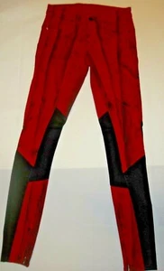 Jeans Sinclair MFGRP taglia 26 rosso nero skinny denim cucitura interna punk 30" USA 2785 - Foto 1 di 6