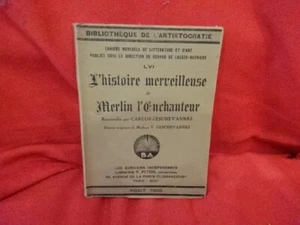 ESCHEVANNES (Carlos d’) – L’Histoire merveilleuse de Merlin.  Piton, 1934. - Picture 1 of 8