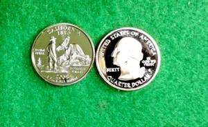 2005 - S Gem Proof Clad CALIFORNIA  Statehood  Washington  Quarter - Picture 1 of 1