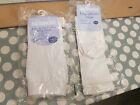 3 pairs Jojo Maman Bebe cotton rich long Socks Anti Slip Soles  4-6 years white