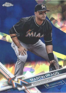 MARTIN PRADO 2017 TOPPS CHROME SAPPHIRE EDITION #674 ONLY 250 MADE - Picture 1 of 2