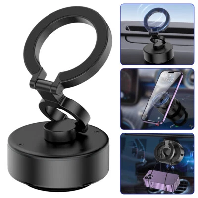 2024 New Electric Vacuum Magnetic Suction Car Phone Mount 360° Rotation Holder - Image 1 of 4
