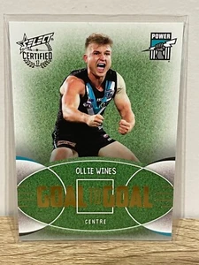 2017 AFL SELECT CERTIFIED GOAL TO GOAL PORT ADELAIDE POWER OLLIE WINES #090. - Imagen 1 de 2