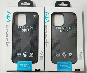 Funda de agarre Speck Presidio2 para iPhone 12 Pro Max (6,7") - gris grafito o negro - Imagen 1 de 7