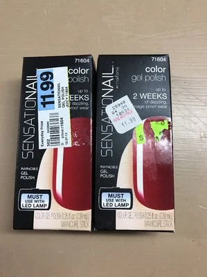 Lote de 2 Sensationail JUICY SANGRIA 71604 pueden tener daños en la caja de cosméticos Foto 1 de 3