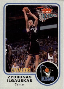 2002-03 Fleer Platinum Basketball #128 Zydrunas Ilgauskas
