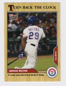 Carta Baseball 2020 Topps Now Turn Back The Clock Adrian Beltre #126 (PR 313) - Foto 1 di 2