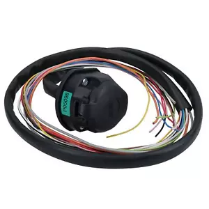13 Pin Pre Wired Socket For Tow Bar Electrics With 1.5m Cable Caravan Trailers - Picture 1 of 5