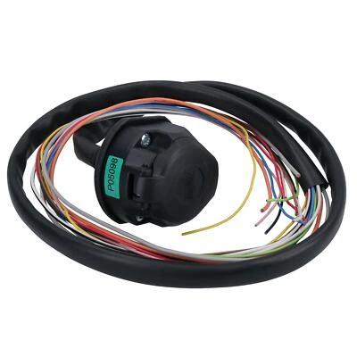 13 Pin Pre Wired Socket For Tow Bar Electrics With 1.5m Cable Caravan Trailers - Image 1 of 4