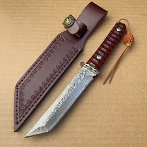 JAPANISCHES VG10 DAMAST JAGDMESSER KATANA MESSER SAMURAI FULL TANG SCHWERT TANTO - Bild 1 von 24