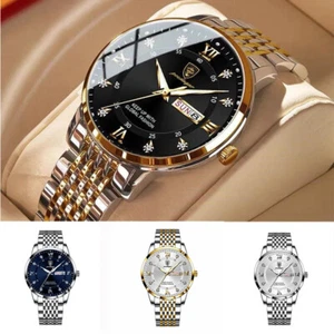 Men's Watch Men's Watch New Calendar Quartz Waterproof Wrist Watch Luminous - Picture 1 of 20