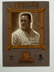 2002 Donruss Diamond Kings Heritage Collection #HC-14 Bo Jackson AR85 - Picture 1 of 2