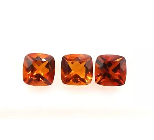 Cojín de citrino natural Madeira forma citrino piedras preciosas 4,55 quilates 7x7 mm citrino - Imagen 1 de 8