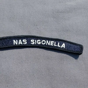 NAS SIGONELLA Nastro a dondolo con linguetta marina navale toppa 5" - Foto 1 di 2