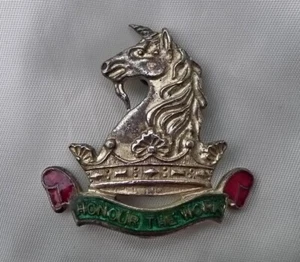 OLD VICTORIAN MELBOURNE HIGH SCHOOL CADET CORPS HAT or COLLAR BADGE. K G LUKE - Picture 1 of 7